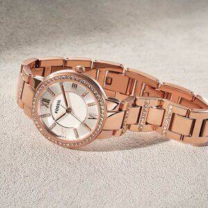 Fossil Virginia Rose-Tone Stainless Steel Watch